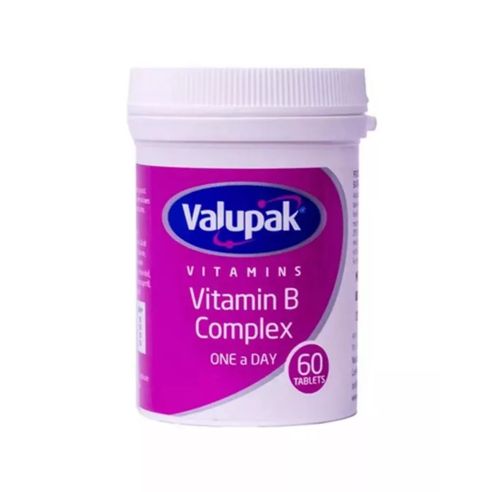 VALUPAK VITAMIN B COMPLEX 60'S BOTTLE - Al Thiqa Pharmacy