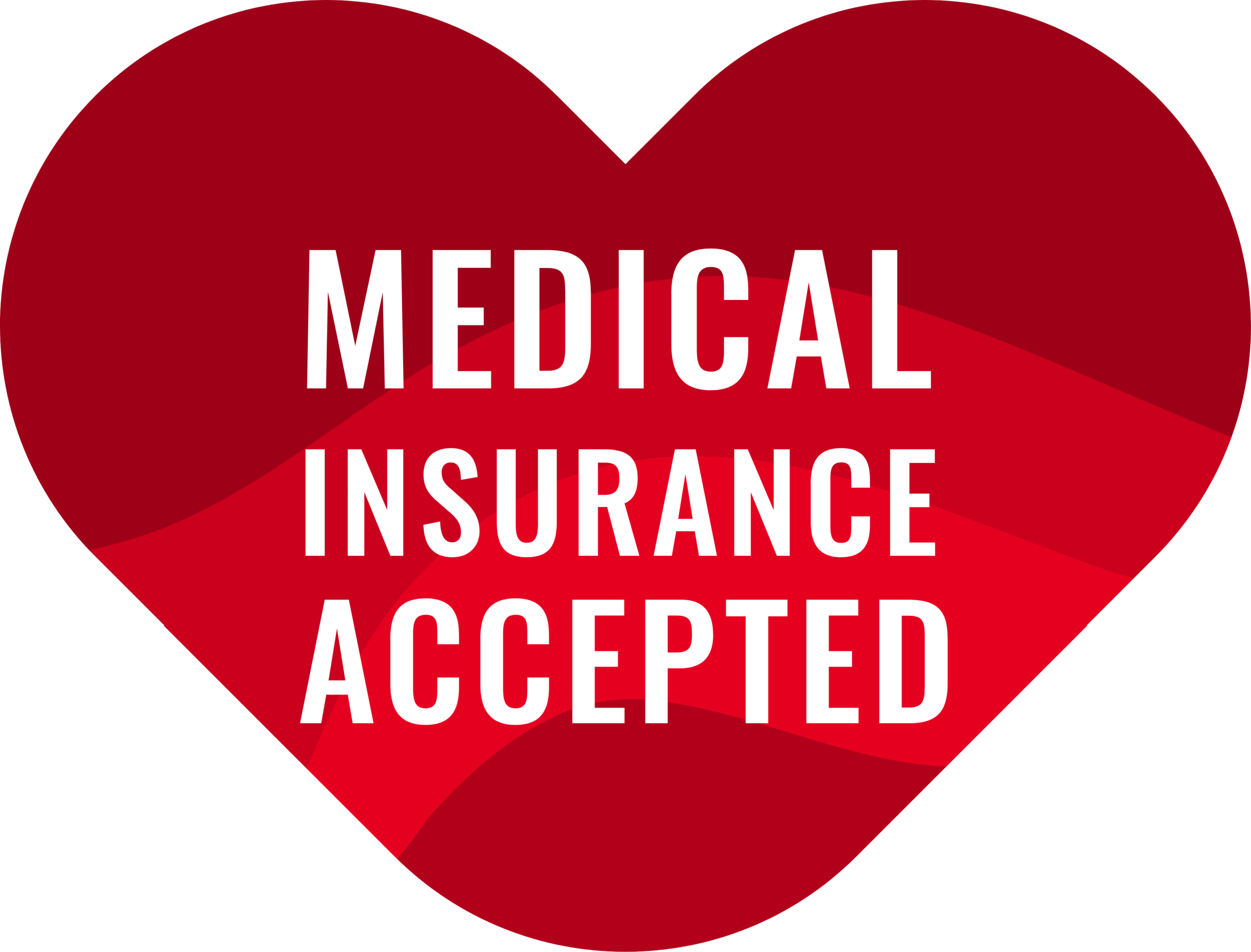 Al thiqa red Heart with Medical Insurance Accepted text