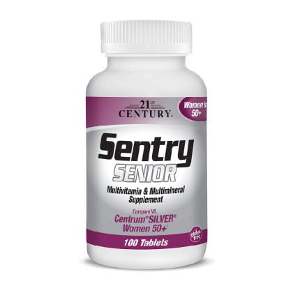 21ST-CENTURY-SENTRY-SENIOR-WOMEN, multivitamins and multi minerals supplement, Centrum silver