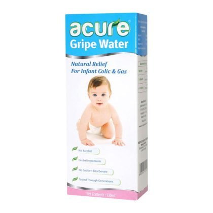 ACURE-GRIPE-WATER, natural relief for infant colic and gas, herbal ingredients, gut health