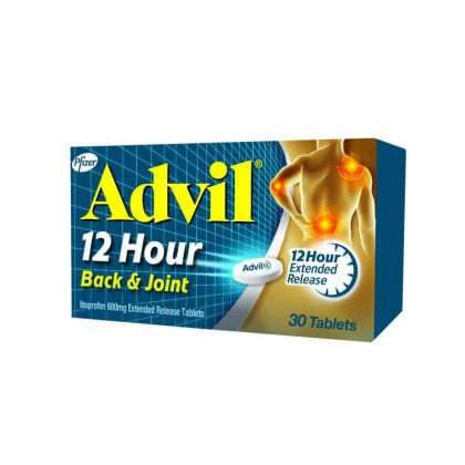 ADVIL-BACK-&-JOINT, NSAIDs, pain relief, back and joint pain, pain killer, analgesic, for headache and muscle pain, extended release