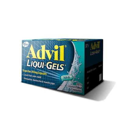 ADVIL-LIQUI-GELS, NSAIDs, fast pain relief, antipyretic, pain killer, analgesic, for headache and muscle pain