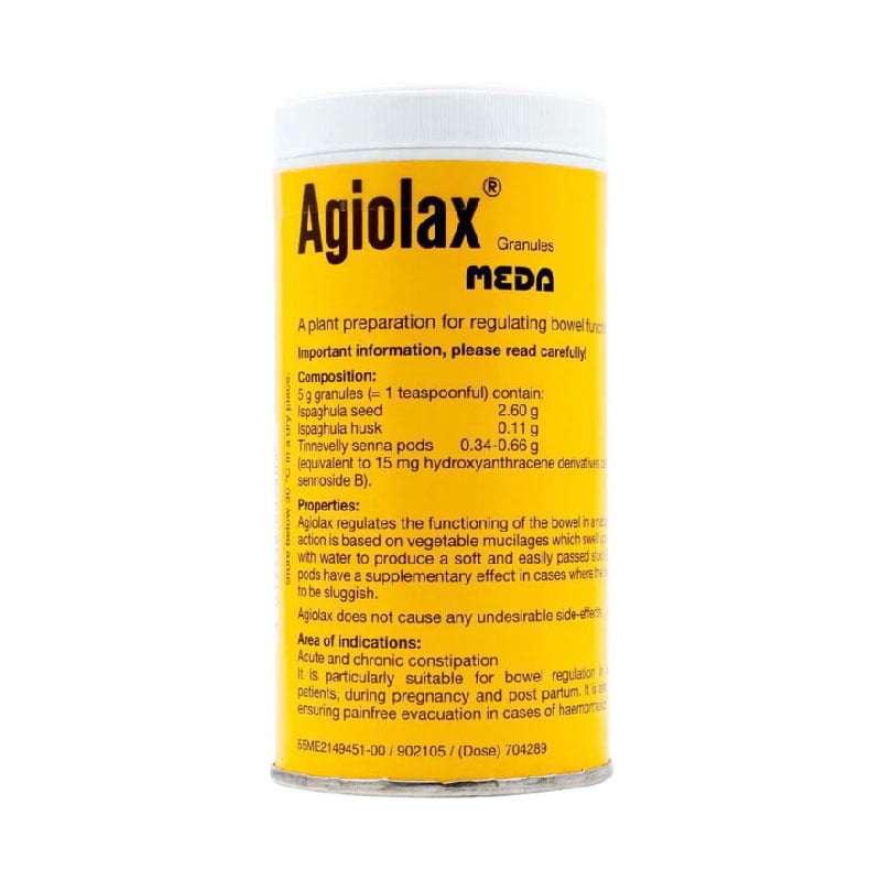 AGIOLAX-ORAL-GRANULES, regulate bowel movement, laxative, treat constipation