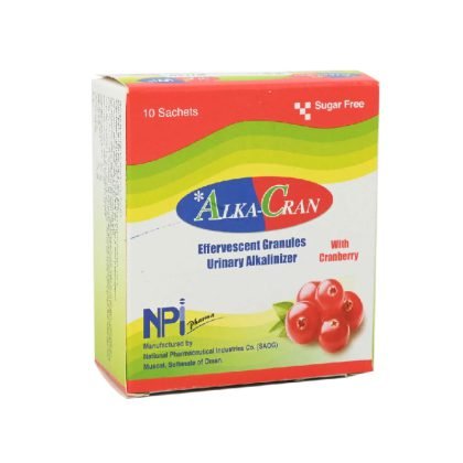 ALKA-CRAN-EFFERVESCENT-GRANULES, for Urinary tract infection (UTI), urinary alkalinizer, effervescent granules, with cranberry, ONLINE PHARMACY