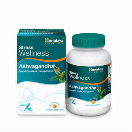 ASHVAGANDHA, for stress management, Himalaya, stress wellness, herbal supplement