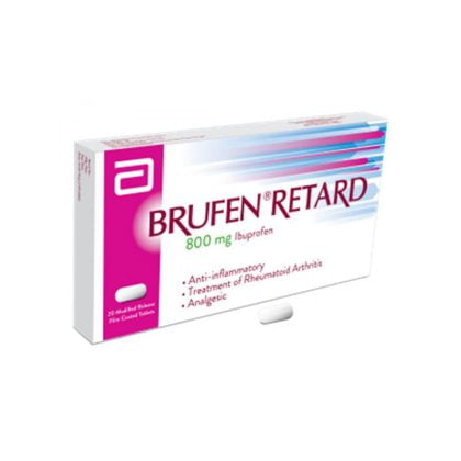 BRUFEN-RETARD, anti-inflammatory, NSAIDs, analgesic, anti pyretic, for rheumatoid arthritis