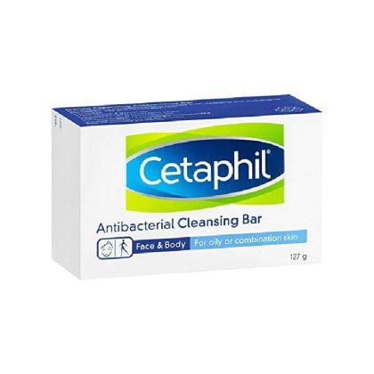 CETAPHIL-ANTIBACTERIAL-BAR, cleansing bar, for oily or combination skin