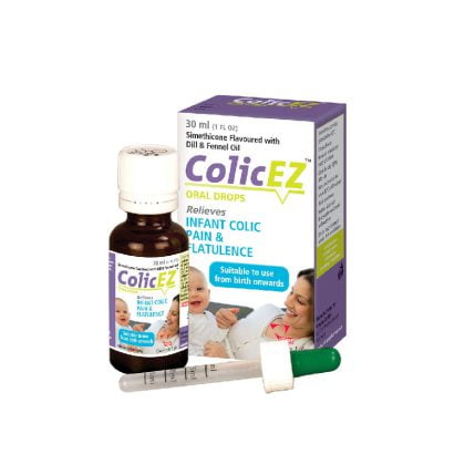 COLIC-EZ-DROPS, infant colic pain and flatulence, oral drops