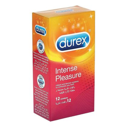 DUREX-INTENSE-PLEASURE, condoms, contraceptive, sexual health, ribbed and dotted condoms to stimulate both partners