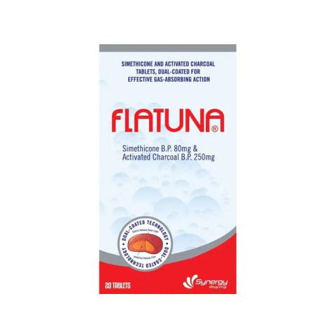Flatuna Tablets 20’s – Relief from Gas, Bloating & Indigestion