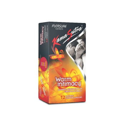 KAMASUTRA-warm intimacy, warming premium condoms, contraceptive, sexual health, warming sensation for greater intimacy