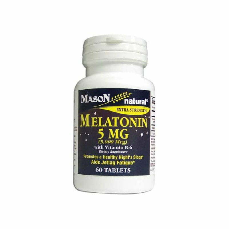 MASON-NATURAL-MELATONIN-5MG-TAB-60S, promotes a healthy night sleep, sleep disorder