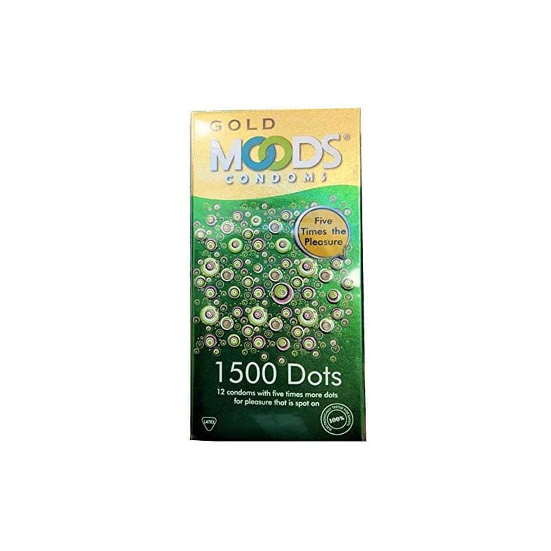 MOODS-GOLD-1500-DOTS-12S, contraceptive, condoms