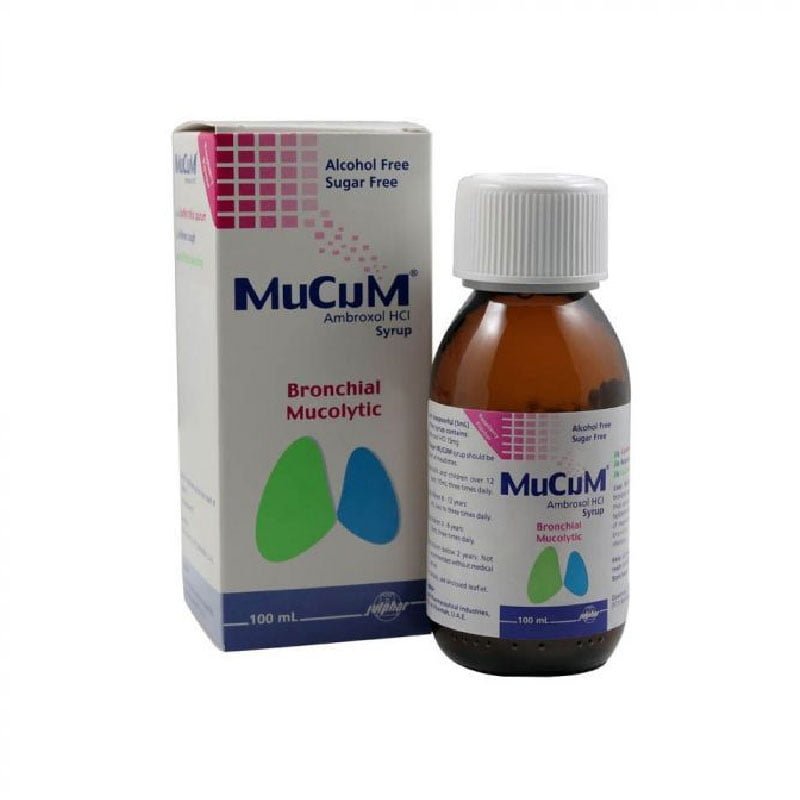 MUCUM-GLASS-BOTTLE, bronchial mucolytic, sugar and alcohol free