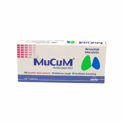MUCUM, liquifies thick sputum, relieves cough, facilitates breathing