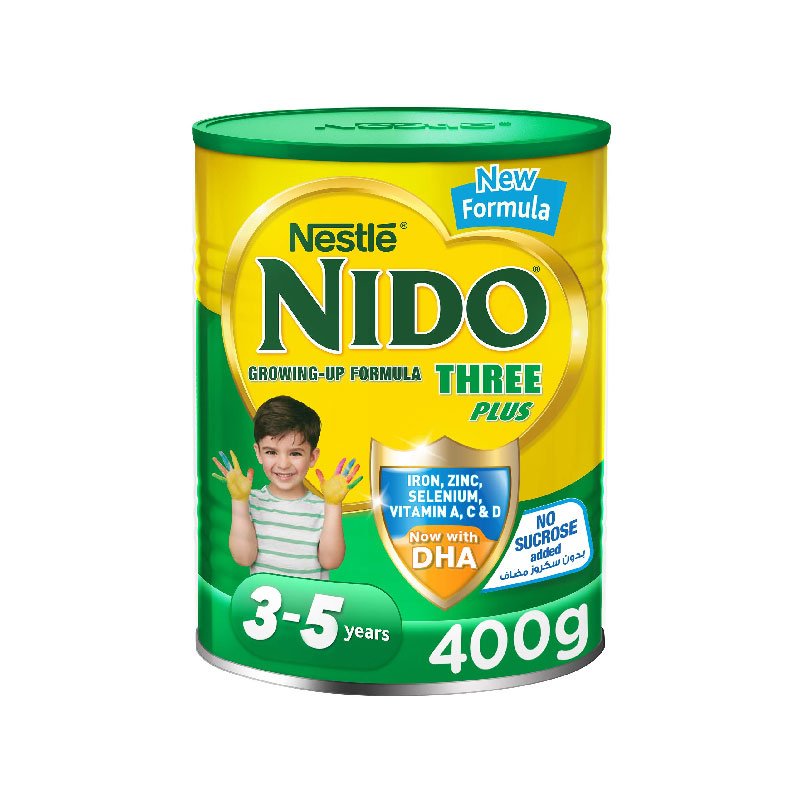NESTLE-NIDO-MILK-3+-400G, new formula, multi vitamins, kid's food