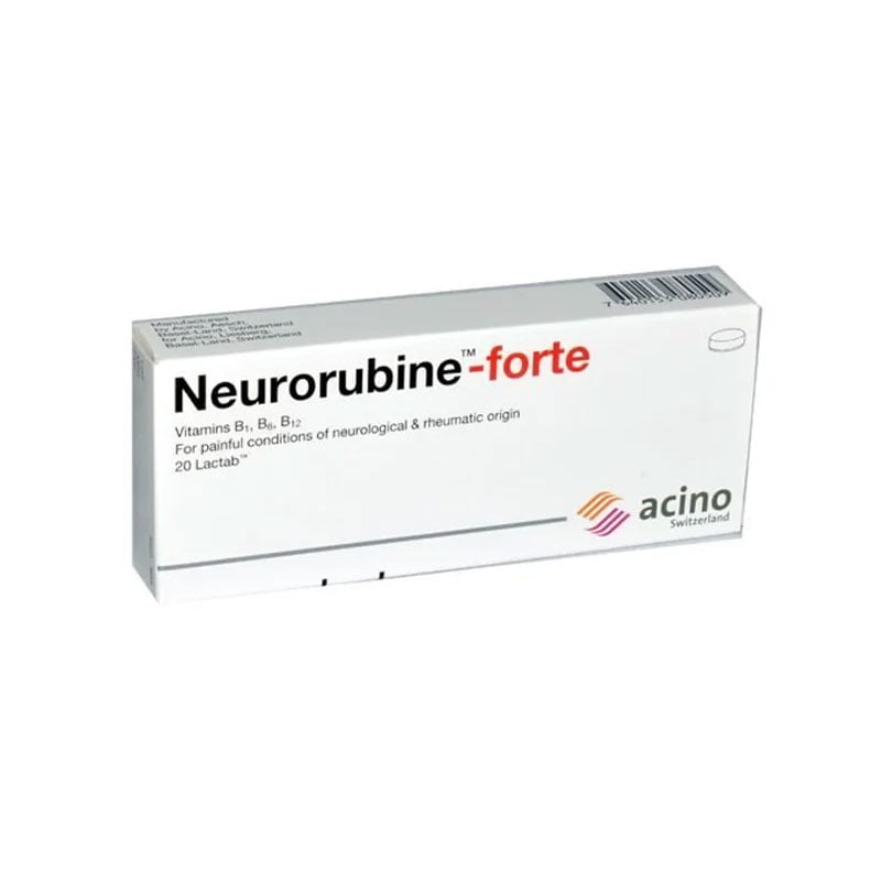 NEURORUBINE-FORTE-LACTABS-20S-TABLETS, vitamin D complex, neurological and rheumatic conditions