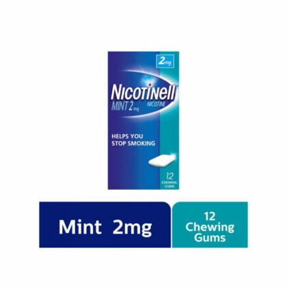 NICOTINELL-MINT-2-MG-12'S-BLISTER, quit smoking, stop smoking concepts, chewing gums