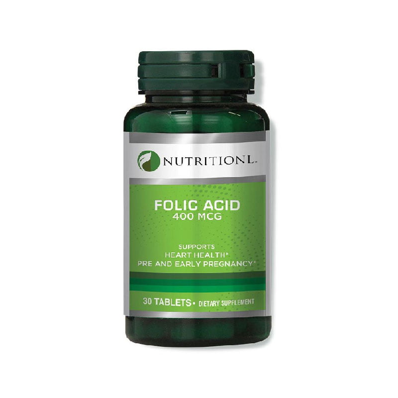 NUTRITIONL-FOLIC-ACID-400MCG pre and early pregnancy, heart health, dietary supplement, supplements, minerals, vitamins, pregnancy