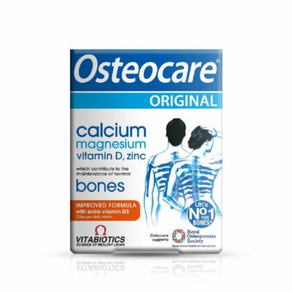 OSTEOCARE-30'S-TABLETS, vitabiotics, calcium, improved formula, vitamin D, Zinc, supplements, vitamins