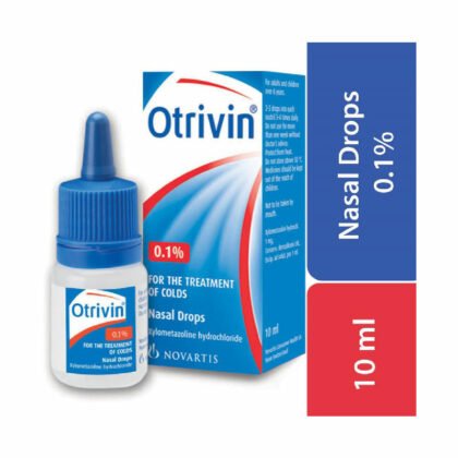 OTRIVIN, drops-for adults, 10ML, nasal congestion, nasal spray, nasal care, cold and flu