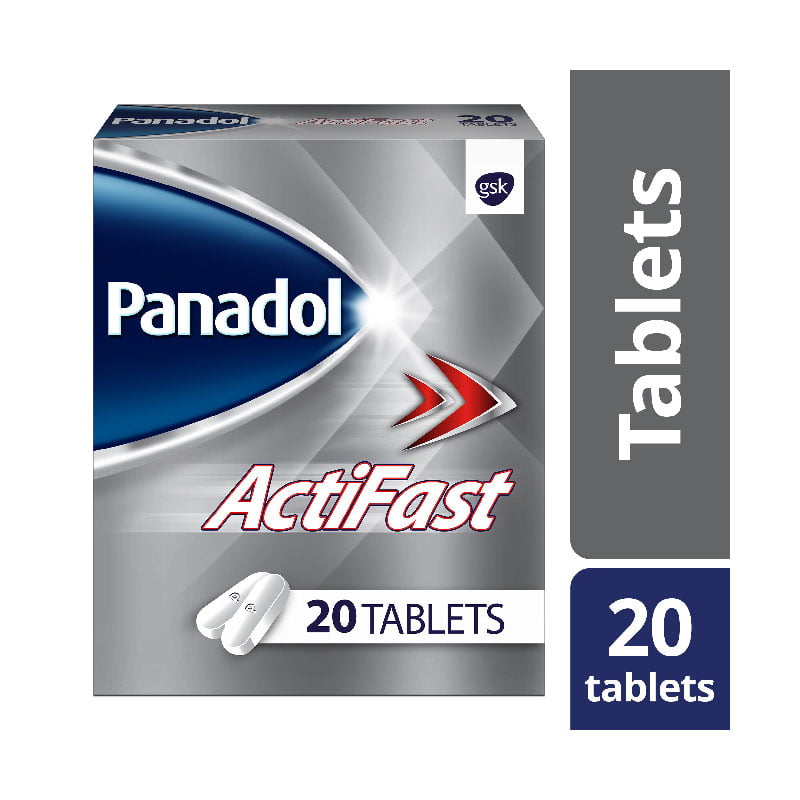 PANADOL actifast, pain relief, paracetamol, analgesic, antipyretic, pain killer, fever, fast action