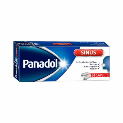 PANADOL-SINUS-RELIEF-24'S-TABLETS, allergic rhinitis, sinus pain, headache, nasal congestion