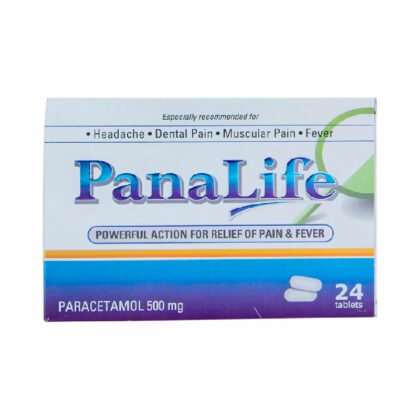 PANALIFE-500MG-24TABLETS, pain reliefer, fever, headache, dental pain, muscular pain, analgesic, pain killer, Paracetamol