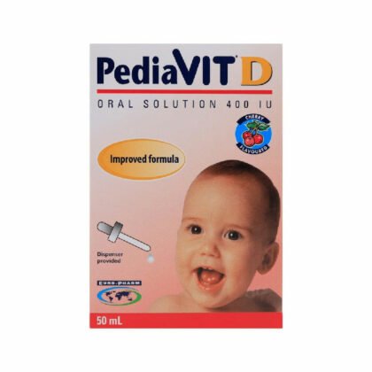 PEDIAVIT-D-400-IUML-50-ML-BOTTLE, vitamin D, cherry flavored, improved formula