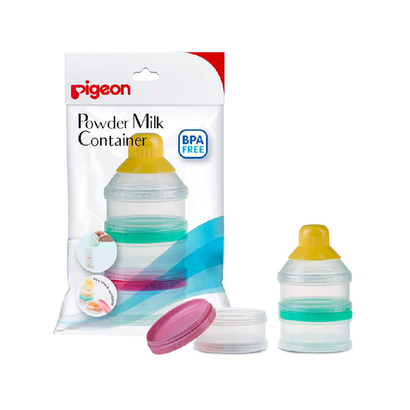 PIGEON-COLOURED-MILK-CONTAINER. Powder Milk container, BPA free