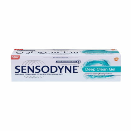 SENSODYNE-DEEP-CLEANSING, tooth paste, strong teeth and healthy gums, tooth paste