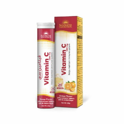 SUNSHINE-VIT-C-effervescent-20'S, Orange flavor, supplements, vitamins