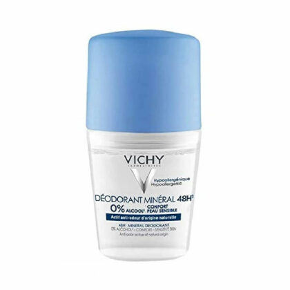 Vichy roll on deodorant mineral. Blue cap. 48hrs. 0% alcohol