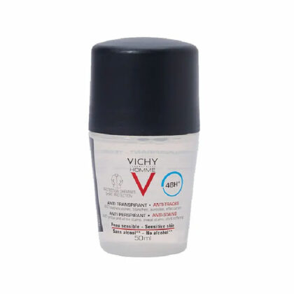 Vichy roll on anti stains deodorant. black cap. 48hrs