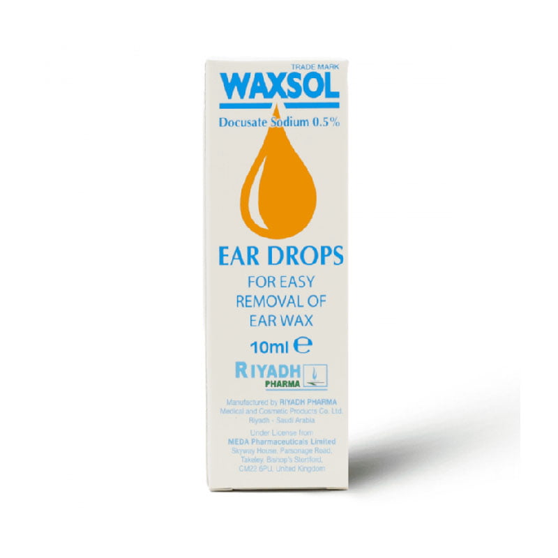 Waxsol ear drops for easy removal of ear wax