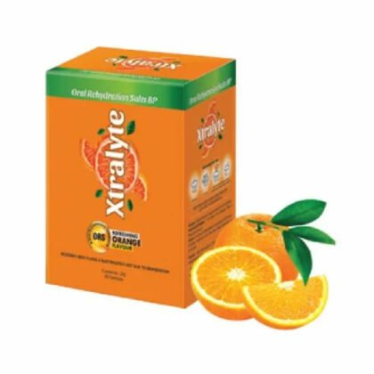 Xtralyte orange flavor, oral rehydration therapy, sachets