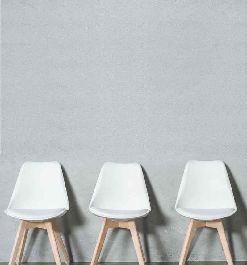 White Empty chairs. job concept