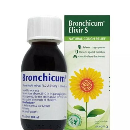 Bronchicum-Elixir-Syrup-for cough, relaxes cough spasms, protects against microbes, naturally clears the aieways