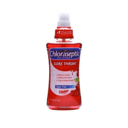 Chloraseptic-Sore-Throat-Cherry-Spray, sore throat, pain relief, relieves sore throat, easy
