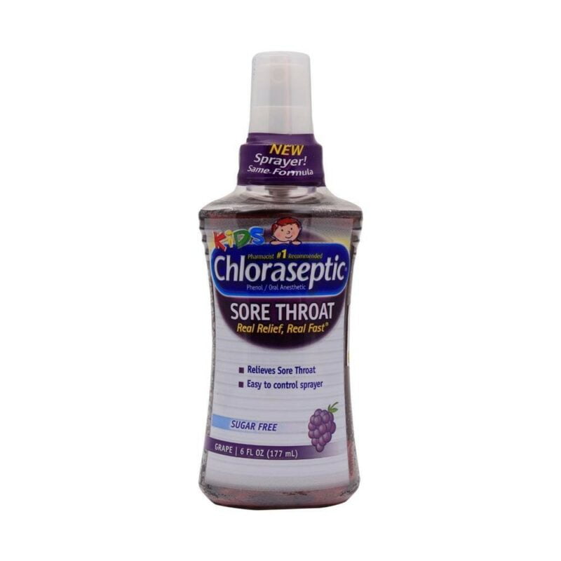 Chloraseptic-Sore-Throat-Grape-Spray, sore throat, pain relief, relieves sore throat, easy to control