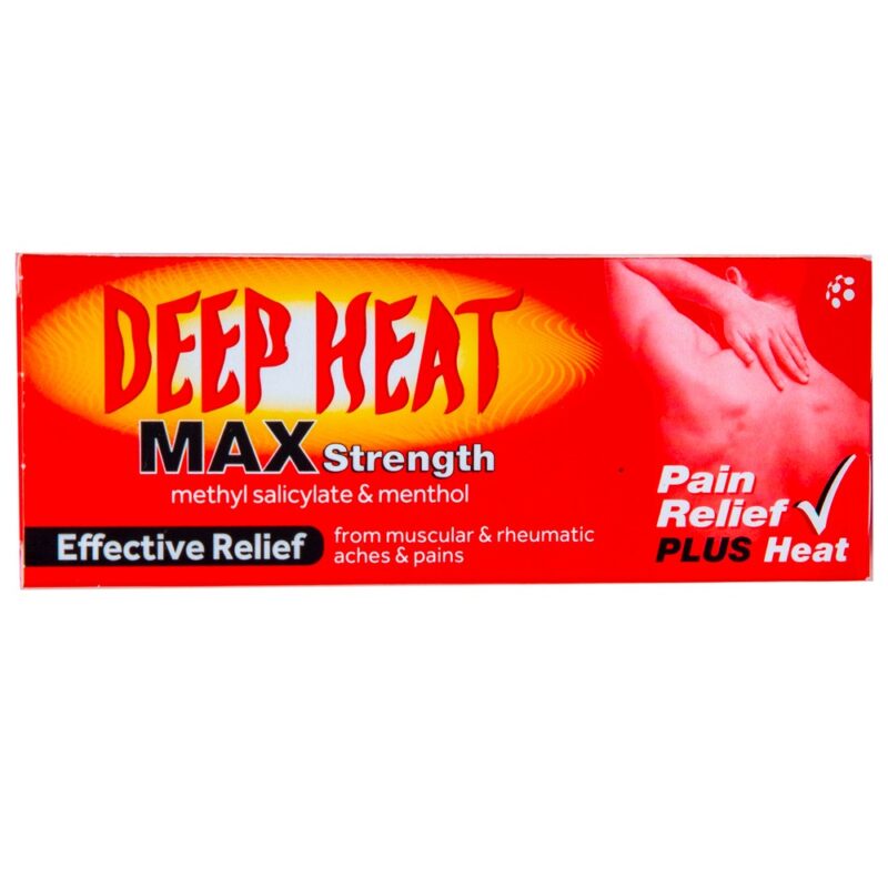 Deep-Heat-Max-Strength-pain relief plus heat, effective relief from muscular and rheumatic aches and pains