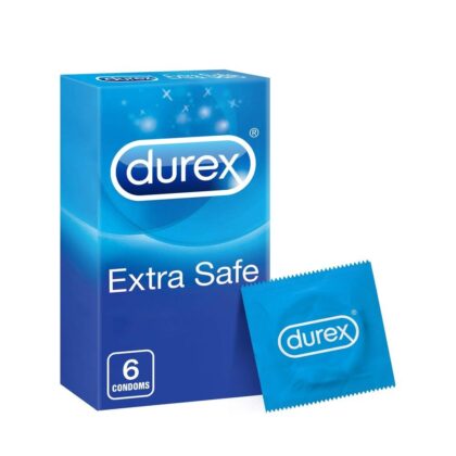 Durex-Extra-Safe-Extra-Lubed-Condoms-for-Men-6Pcs, contraceptive, sexual health