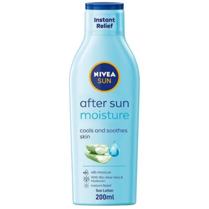 NIVEA-SUN-After-Sun-Lotion-Aloe-Vera-and-Avocado-Oil-skincare, beauty, sun care