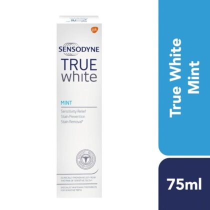 Sensodyne-True-White-Mint-Toothpaste, dental health, whitening cream, sensitivity relief