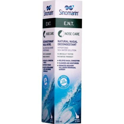 Sinomarin-E.N.T-Nose-Care-natural nasal decongestant, cleans and moisturizer