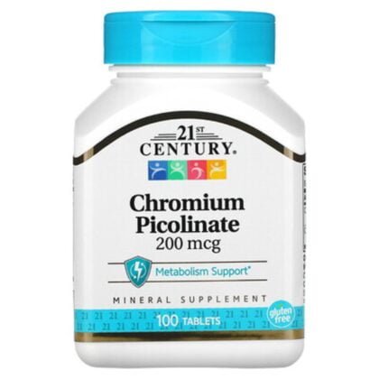 21st century chromium, mineral supplement, metabolism support