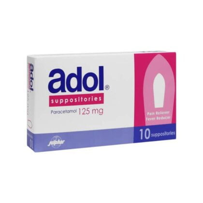 ADOL-suppository, analgesic, paracetamol pain reliever, fever reducer