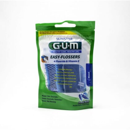 BUTLER-GUM-EASY-FLOSSERS-PORTE-Flosser's + fluoride and vitamin E, dental health, dental care