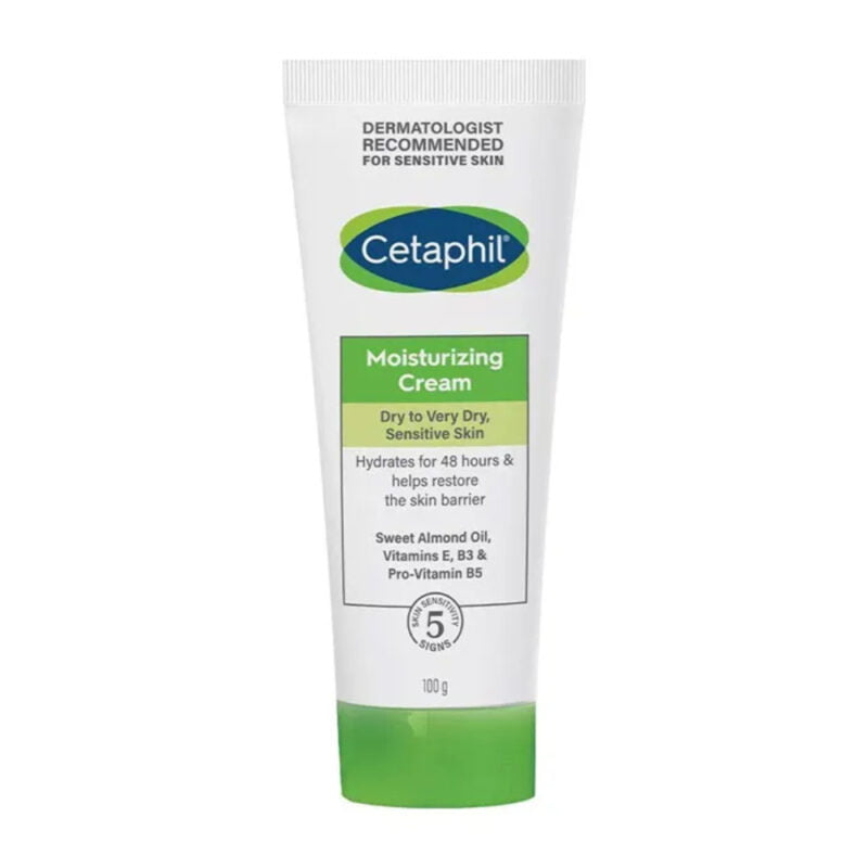 CETAPHIL-MOISTURIZING-CREAM, long lasting moisturization, softens and smooths dry skin, hydrates for 48 hours, helps restore the skin barrier