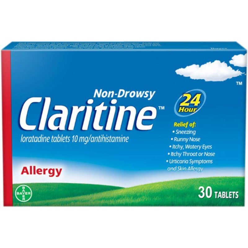 CLARITINE-allergy treatment, anti allergic, sneezing and watery eyes relief